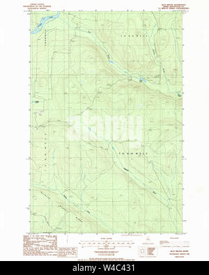 Maine USGS Historical Map Blue Brook 104938 1986 24000 Restoration Stock Photo