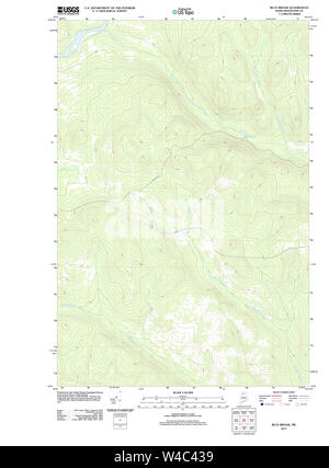 Maine USGS Historical Map Blue Brook 20110906 TM Restoration Stock Photo