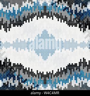 small pixels colored geometric background Stock Vector