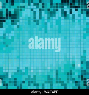 Pixels blue geometric background vector illustration Stock Vector