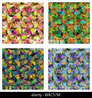 colored triangles abstract background vector illustration Stock Vector