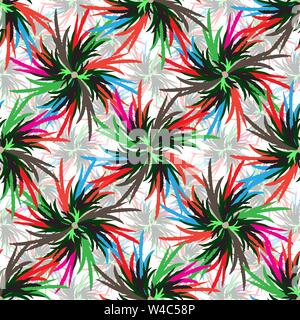 Flowers abstract objects beautiful color background vector illustration Stock Vector