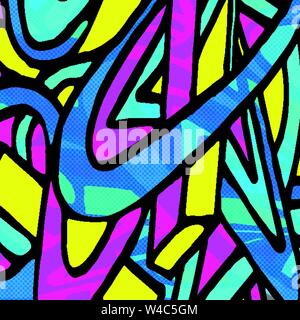 Beautiful abstract gentle graffiti pattern vector illustration Stock Vector