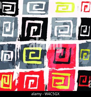 abstract colored background of graffiti beautiful polygons Stock Vector