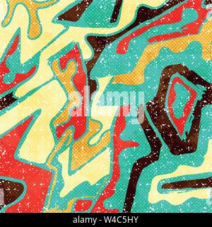 Beautiful colorful abstract graffiti polygons vector illustration Stock Vector