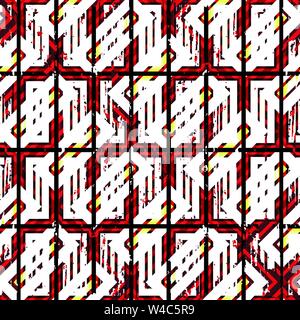 colored polygons on a dark grunge background texture Stock Vector