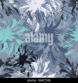 grunge colored graffiti seamless pattern Stock Vector