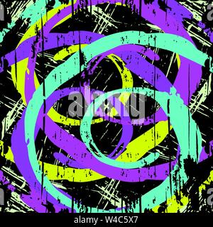 graffiti colored geometrical objects vector illustration Stock Vector