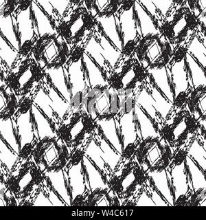 monochrome vintage seamless pattern vector illustration Stock Vector