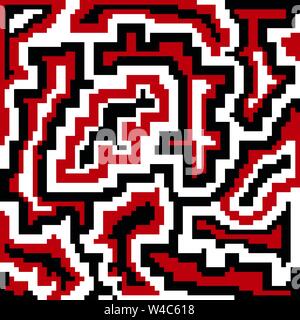 polygons psychedelic colored geometric background pixels Stock Vector