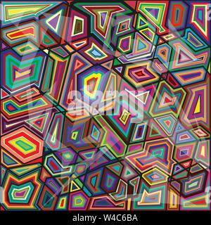 geometry glass pattern Stock Vector