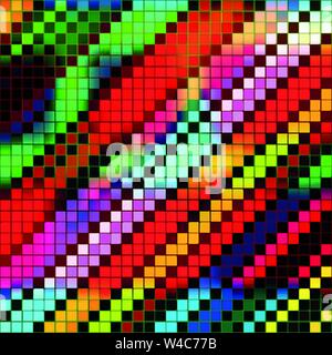 pixels beautiful psychedelic pattern vector illustration Stock Vector