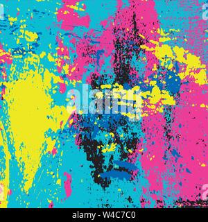 psychedelic abstract colored graffiti background Stock Vector