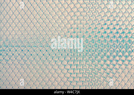 Holographic mermaid fish scales iridescent faux leather texture background. Stock Photo