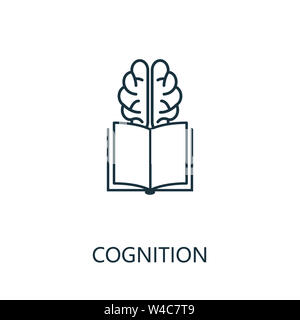 Cognition thin line icon. Creative simple design from artificial intelligence icons collection. Outline cognition icon for web design and mobile apps Stock Photo