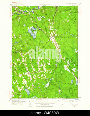 Maine USGS Historical Map Boyd Lake 460234 1955 62500 Restoration Stock Photo