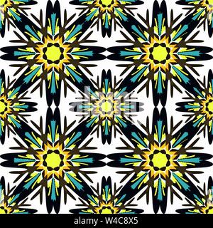 Decorative mandala traditional esoteric symbol isolated on white background Stock Vector
