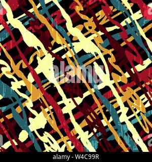 abstract geometric objects graffiti grunge effect Stock Vector