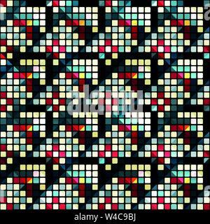 bright colored polygons abstract geometric background Stock Vector