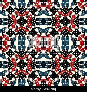 colored abstract objects on a light background seamless pattern Stock Vector