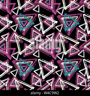 Graffiti small psychedelic seamless pattern vector illustration Stock Vector