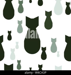Falling atom bombs, black and white seamless vector texture. Stock Vector