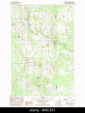 Maine USGS Historical Map Bridgewater 104964 1984 24000 Restoration Stock Photo