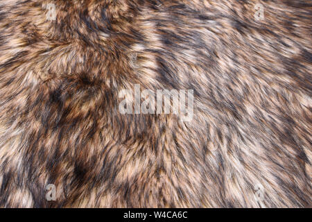 Wolf fake fur texture background Stock Photo