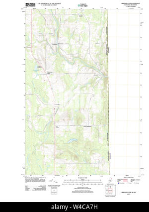 Maine USGS Historical Map Bridgewater 20110907 TM Restoration Stock Photo