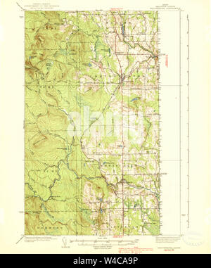 Maine USGS Historical Map Bridgewater 460244 1938 62500 Restoration Stock Photo