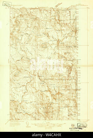 Maine USGS Historical Map Bridgewater 806546 1934 48000 Restoration Stock Photo