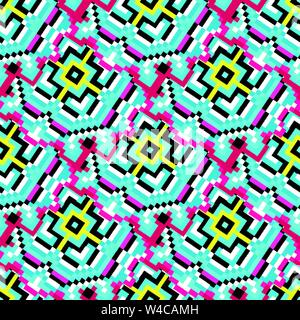 small colored polygons on a beautiful background seamless pattern Stock Vector