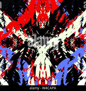 Graffiti abstract geometric pattern on a black background Stock Vector