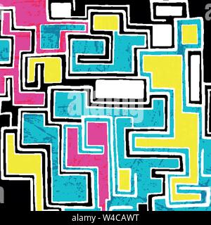 Graffiti beautiful abstract polygons vector illustration Stock Vector