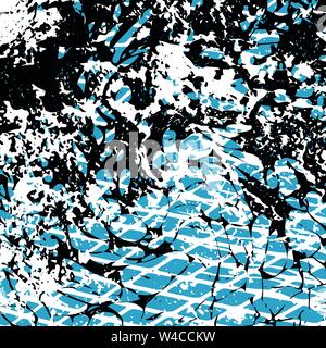colored graffiti stains on a black background grunge texture Stock Vector