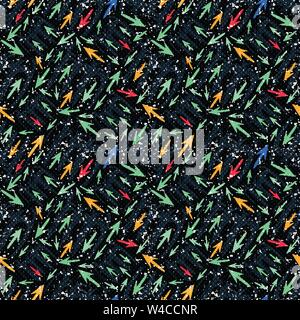 graffiti colored polygons seamless pattern Stock Vector