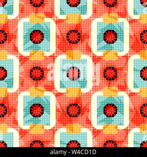 beautiful colored polygons and stars abstract geometric background Stock Vector