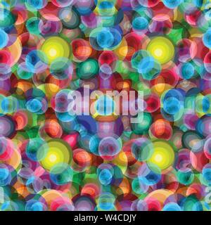 beautiful bright circles psychedelic background Stock Vector