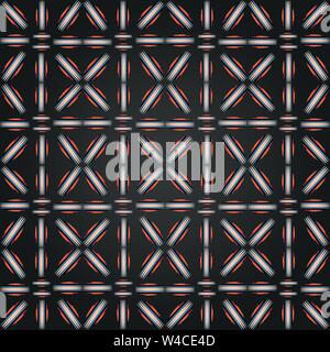 Abstract colored seamless pattern on black background Stock Vector
