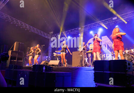 Soul II Soul performing on Stage 2, Day 1, of the OnBlackheath Music Festival 2019 Stock Photo