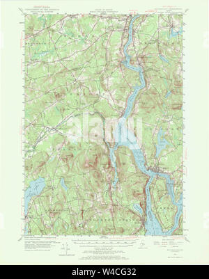 Maine USGS Historical Map Bucksport 306499 1955 62500 Restoration Stock Photo