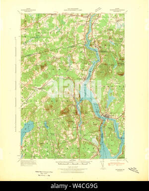 Maine USGS Historical Map Bucksport 460266 1942 62500 Restoration Stock Photo