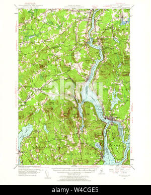 Maine USGS Historical Map Bucksport 460270 1955 62500 Restoration Stock Photo