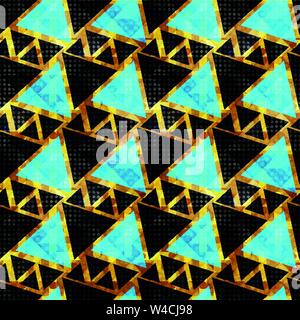 small colored polygons. Seamless geometric pattern. vector illustration Stock Vector