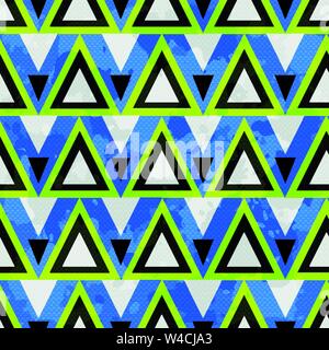 colored polygons on a dark background. Seamless geometric pattern. vector illustration Stock Vector