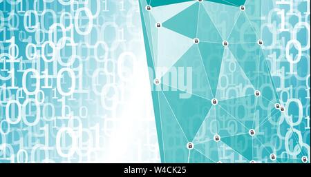 Cyber war, new computer technology industry cybersecurity Stock Vector
