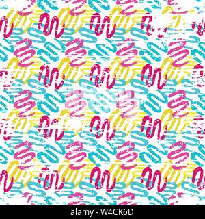 Graffiti bright seamless pattern on a white background vector illustration Stock Vector