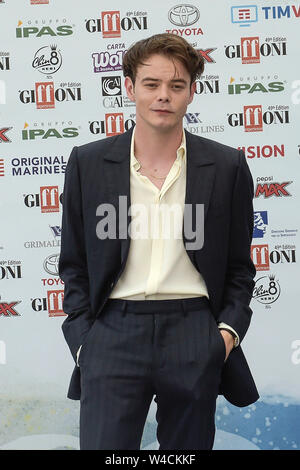 Italy, Giffoni Valle Piana, 21 July 2019 : 'Stranger Things' star Charlie Heaton attends the photocall and red carpet at the Giffoni Film Festival   P Stock Photo