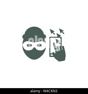 Website clicks icon ; pointer icon - unscrupulously acquiring website clicks Stock Vector