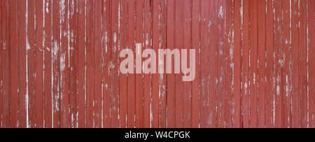 Weathered red brown wooden wall panorama Stock Photo